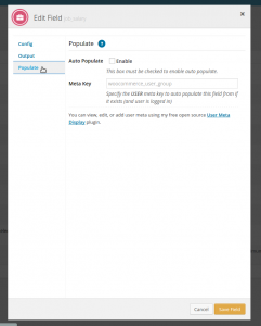 WP Job Manager Field Editor Auto Populate