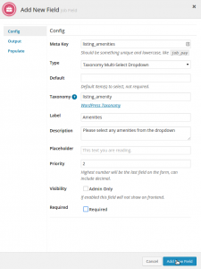 Taxonomy Field Type Configuration