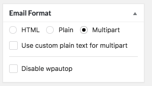 Multipart Email Format